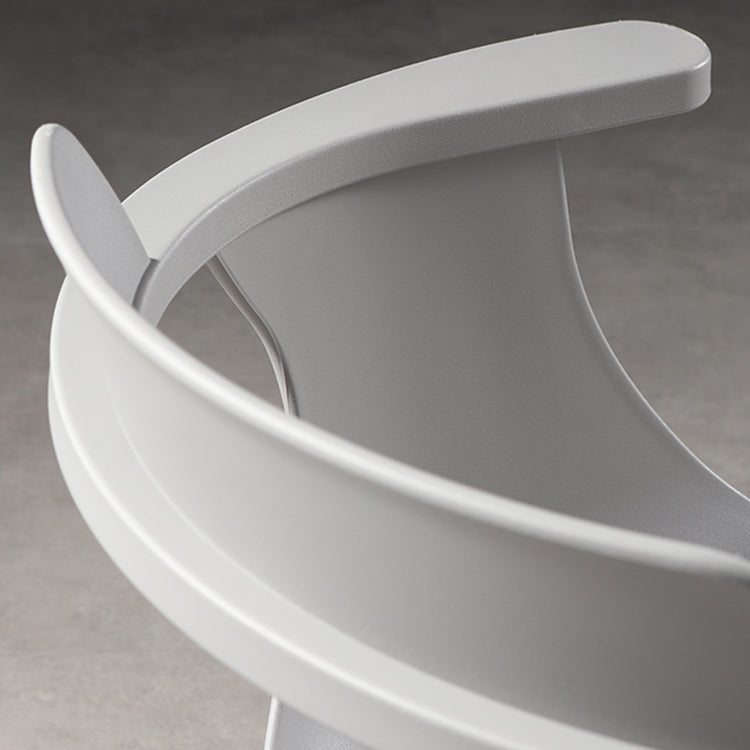 Modern Chair Open Back Dining Arm Chairs with Metal Legs for Kitchen Clearhalo ' kitchen&dining_furn' 'Dining Chairs' 'Dining Tables & Seating' 'dining_chair' 'furn' 'furn_dining_chair' 'Furniture' 'furniture_dining_chair' 'Kitchen & Dining Furniture' 'kitchen' 4640957