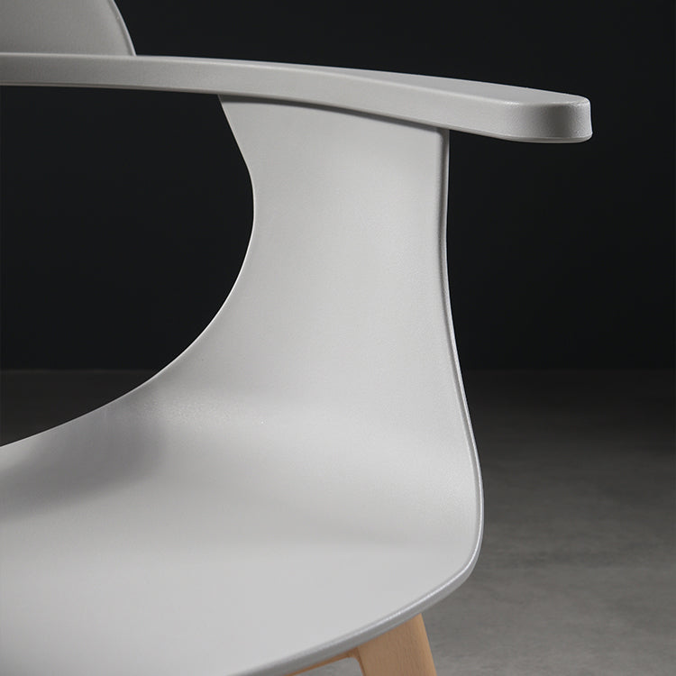 Modern Chair Open Back Dining Arm Chairs with Metal Legs for Kitchen Clearhalo ' kitchen&dining_furn' 'Dining Chairs' 'Dining Tables & Seating' 'dining_chair' 'furn' 'furn_dining_chair' 'Furniture' 'furniture_dining_chair' 'Kitchen & Dining Furniture' 'kitchen' 4640961