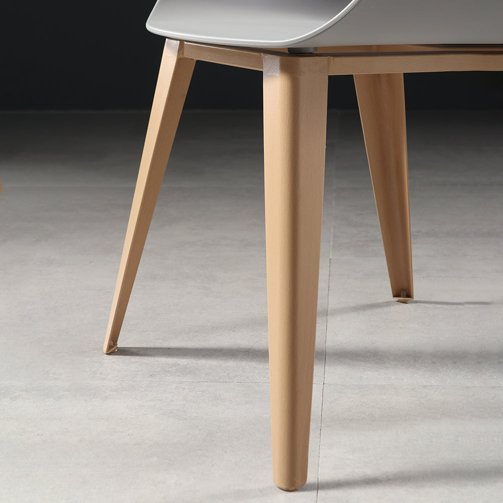 Modern Chair Open Back Dining Arm Chairs with Metal Legs for Kitchen Clearhalo ' kitchen&dining_furn' 'Dining Chairs' 'Dining Tables & Seating' 'dining_chair' 'furn' 'furn_dining_chair' 'Furniture' 'furniture_dining_chair' 'Kitchen & Dining Furniture' 'kitchen' 4640963