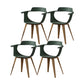 Modern Chair Open Back Dining Arm Chairs with Metal Legs for Kitchen Green 4 Piece Set Clearhalo ' kitchen&dining_furn' 'Dining Chairs' 'Dining Tables & Seating' 'dining_chair' 'furn' 'furn_dining_chair' 'Furniture' 'furniture_dining_chair' 'Kitchen & Dining Furniture' 'kitchen' 4640971