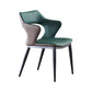 Industrial Design Faux Leather Dining Chairs Open Back Arm Dining Chairs Green 1 Piece Clearhalo ' kitchen&dining_furn' 'Dining Chairs' 'Dining Tables & Seating' 'dining_chair' 'furn' 'furn_dining_chair' 'Furniture' 'furniture_dining_chair' 'Kitchen & Dining Furniture' 'kitchen' 4640977