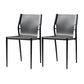 Industrial Style Leather Dining Side Chair Solid Back Armless Dining Chair Grey 2 Piece Set Clearhalo ' kitchen&dining_furn' 'Dining Chairs' 'Dining Tables & Seating' 'dining_chair' 'furn' 'furn_dining_chair' 'Furniture' 'furniture_dining_chair' 'Kitchen & Dining Furniture' 'kitchen' 4641012