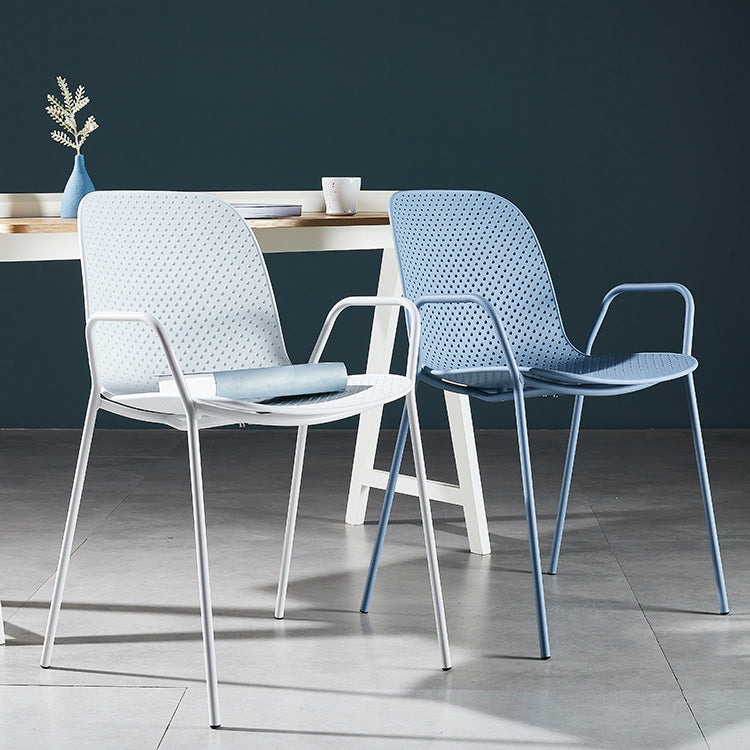 Modern Style Chair Dining Arm Chairs with Metal Legs for Kitchen Clearhalo ' kitchen&dining_furn' 'Dining Chairs' 'Dining Tables & Seating' 'dining_chair' 'furn' 'furn_dining_chair' 'Furniture' 'furniture_dining_chair' 'Kitchen & Dining Furniture' 'kitchen' 4641029