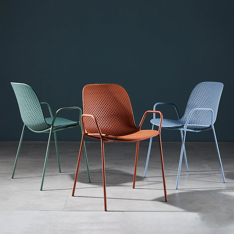 Modern Style Chair Dining Arm Chairs with Metal Legs for Kitchen Clearhalo ' kitchen&dining_furn' 'Dining Chairs' 'Dining Tables & Seating' 'dining_chair' 'furn' 'furn_dining_chair' 'Furniture' 'furniture_dining_chair' 'Kitchen & Dining Furniture' 'kitchen' 4641030