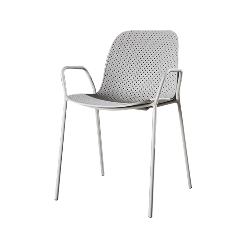 Modern Style Chair Dining Arm Chairs with Metal Legs for Kitchen Grey 1 Piece Clearhalo ' kitchen&dining_furn' 'Dining Chairs' 'Dining Tables & Seating' 'dining_chair' 'furn' 'furn_dining_chair' 'Furniture' 'furniture_dining_chair' 'Kitchen & Dining Furniture' 'kitchen' 4641031