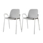Modern Style Chair Dining Arm Chairs with Metal Legs for Kitchen Grey 2 Piece Set Clearhalo ' kitchen&dining_furn' 'Dining Chairs' 'Dining Tables & Seating' 'dining_chair' 'furn' 'furn_dining_chair' 'Furniture' 'furniture_dining_chair' 'Kitchen & Dining Furniture' 'kitchen' 4641032
