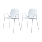 Modern Style Chair Dining Arm Chairs with Metal Legs for Kitchen White 2 Piece Set Clearhalo ' kitchen&dining_furn' 'Dining Chairs' 'Dining Tables & Seating' 'dining_chair' 'furn' 'furn_dining_chair' 'Furniture' 'furniture_dining_chair' 'Kitchen & Dining Furniture' 'kitchen' 4641038