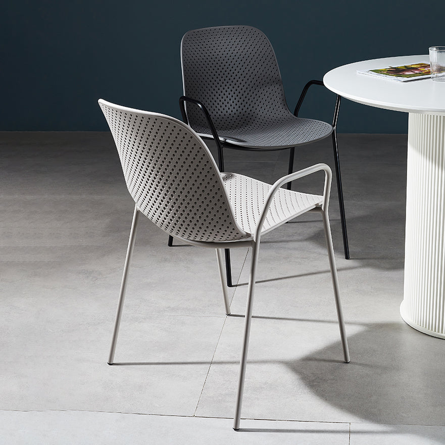 Modern Style Chair Dining Arm Chairs with Metal Legs for Kitchen Clearhalo ' kitchen&dining_furn' 'Dining Chairs' 'Dining Tables & Seating' 'dining_chair' 'furn' 'furn_dining_chair' 'Furniture' 'furniture_dining_chair' 'Kitchen & Dining Furniture' 'kitchen' 4641041