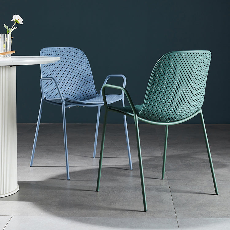 Modern Style Chair Dining Arm Chairs with Metal Legs for Kitchen Clearhalo ' kitchen&dining_furn' 'Dining Chairs' 'Dining Tables & Seating' 'dining_chair' 'furn' 'furn_dining_chair' 'Furniture' 'furniture_dining_chair' 'Kitchen & Dining Furniture' 'kitchen' 4641046