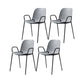 Modern Style Chair Dining Arm Chairs with Metal Legs for Kitchen Dark Gray-Black 4 Piece Set Clearhalo ' kitchen&dining_furn' 'Dining Chairs' 'Dining Tables & Seating' 'dining_chair' 'furn' 'furn_dining_chair' 'Furniture' 'furniture_dining_chair' 'Kitchen & Dining Furniture' 'kitchen' 4641055