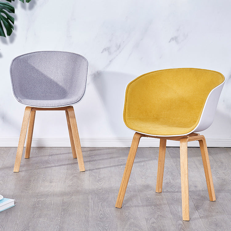 Modern Milk Tea Shop Solid Back Arm Chair Plastic Matte Finish Dining Chair Clearhalo ' kitchen&dining_furn' 'Dining Chairs' 'Dining Tables & Seating' 'dining_chair' 'Furniture' 'furniture_dining_chair' 'Kitchen & Dining Furniture' 'kitchen' 4641063