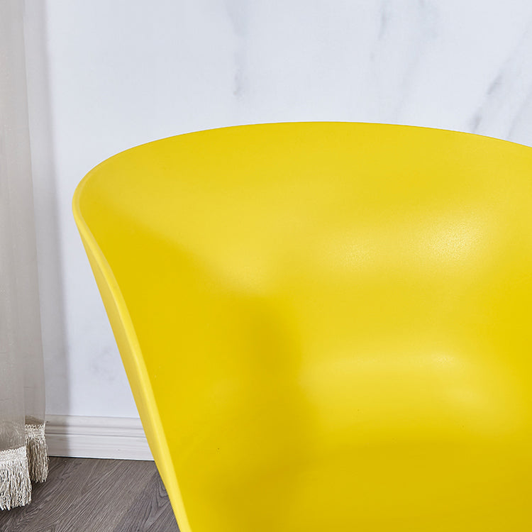 Modern Milk Tea Shop Solid Back Arm Chair Plastic Matte Finish Dining Chair Clearhalo ' kitchen&dining_furn' 'Dining Chairs' 'Dining Tables & Seating' 'dining_chair' 'Furniture' 'furniture_dining_chair' 'Kitchen & Dining Furniture' 'kitchen' 4641080