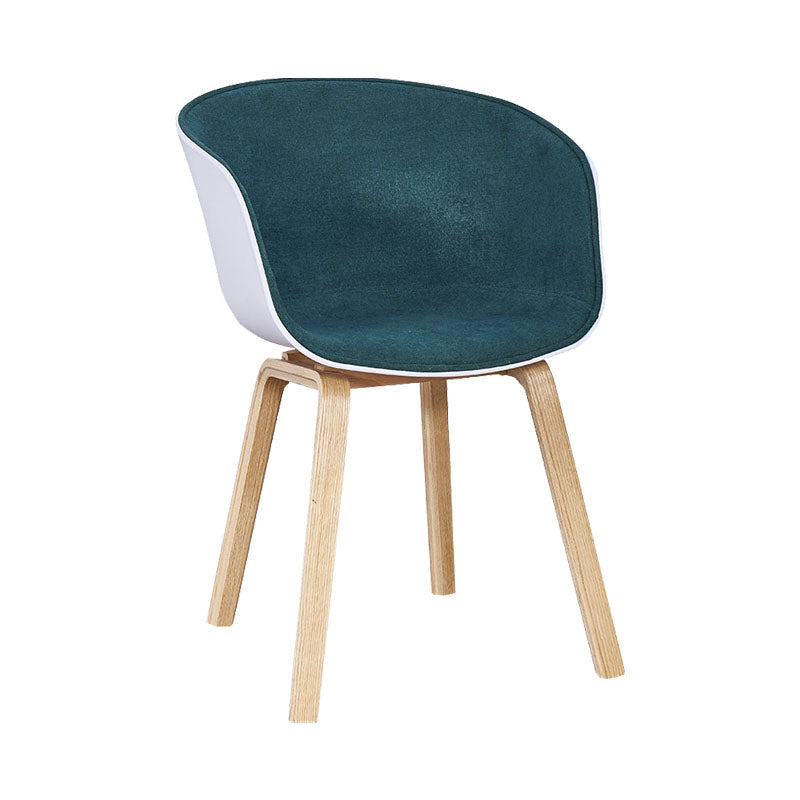 Modern Milk Tea Shop Solid Back Arm Chair Plastic Matte Finish Dining Chair Army Green 1 Piece Clearhalo ' kitchen&dining_furn' 'Dining Chairs' 'Dining Tables & Seating' 'dining_chair' 'Furniture' 'furniture_dining_chair' 'Kitchen & Dining Furniture' 'kitchen' 4641120