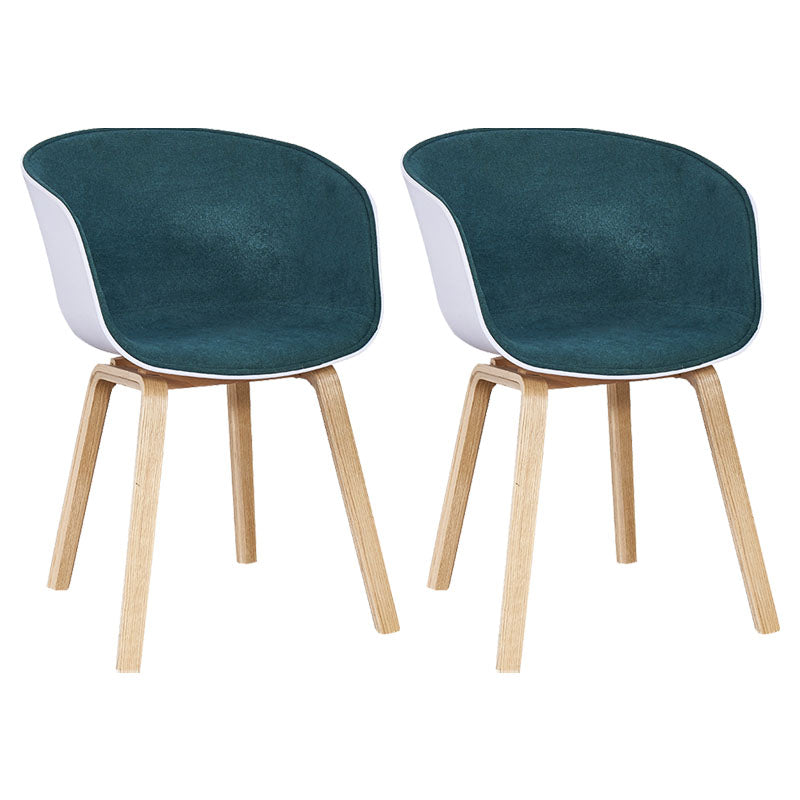 Modern Milk Tea Shop Solid Back Arm Chair Plastic Matte Finish Dining Chair Army Green Set of 2 Clearhalo ' kitchen&dining_furn' 'Dining Chairs' 'Dining Tables & Seating' 'dining_chair' 'Furniture' 'furniture_dining_chair' 'Kitchen & Dining Furniture' 'kitchen' 4641121