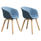 Modern Milk Tea Shop Solid Back Arm Chair Plastic Matte Finish Dining Chair Blue Set of 2 Clearhalo ' kitchen&dining_furn' 'Dining Chairs' 'Dining Tables & Seating' 'dining_chair' 'Furniture' 'furniture_dining_chair' 'Kitchen & Dining Furniture' 'kitchen' 4641124