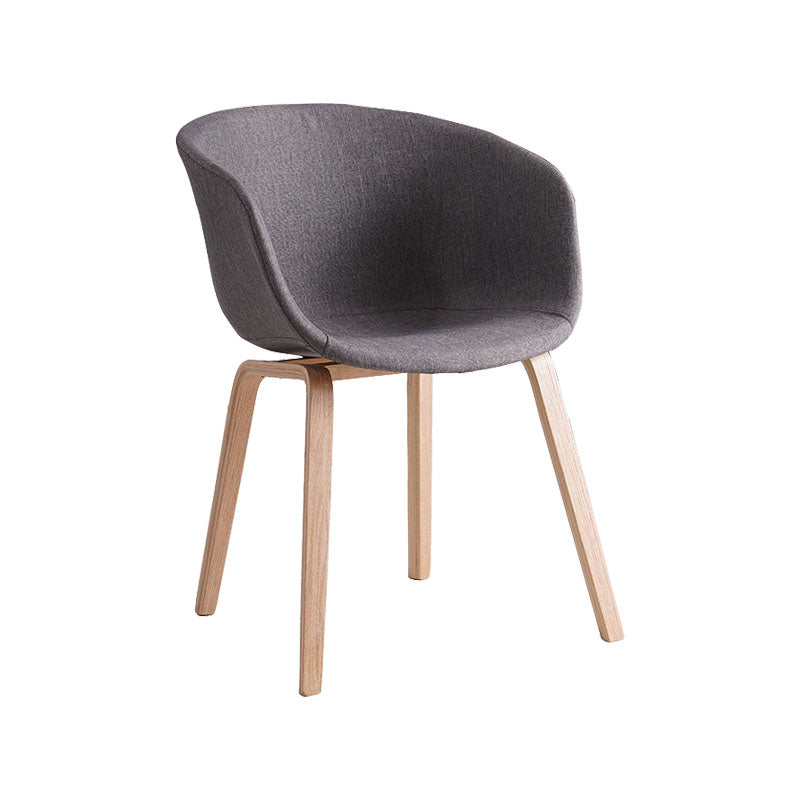 Modern Milk Tea Shop Solid Back Arm Chair Plastic Matte Finish Dining Chair Dark Gray 1 Piece Clearhalo ' kitchen&dining_furn' 'Dining Chairs' 'Dining Tables & Seating' 'dining_chair' 'Furniture' 'furniture_dining_chair' 'Kitchen & Dining Furniture' 'kitchen' 4641129