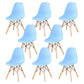 Wood Industrial Dining Kitchen Room Chair Solid Back Side Chair Sky Blue Set of 8 Clearhalo ' kitchen&dining_furn' 'Dining Chairs' 'Dining Tables & Seating' 'dining_chair' 'Furniture' 'furniture_dining_chair' 'Kitchen & Dining Furniture' 'kitchen' 4641145