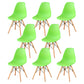 Wood Industrial Dining Kitchen Room Chair Solid Back Side Chair Green Set of 8 Clearhalo ' kitchen&dining_furn' 'Dining Chairs' 'Dining Tables & Seating' 'dining_chair' 'Furniture' 'furniture_dining_chair' 'Kitchen & Dining Furniture' 'kitchen' 4641147