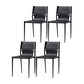 Modern Style Chair Dining Armless Chairs with Metal Legs for Kitchen Black 4 Piece Set Clearhalo ' kitchen&dining_furn' 'Dining Chairs' 'Dining Tables & Seating' 'dining_chair' 'furn' 'furn_dining_chair' 'Furniture' 'furniture_dining_chair' 'Kitchen & Dining Furniture' 'kitchen' 4641159
