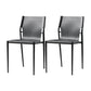 Modern Style Chair Dining Armless Chairs with Metal Legs for Kitchen Dark Gray 2 Piece Set Clearhalo ' kitchen&dining_furn' 'Dining Chairs' 'Dining Tables & Seating' 'dining_chair' 'furn' 'furn_dining_chair' 'Furniture' 'furniture_dining_chair' 'Kitchen & Dining Furniture' 'kitchen' 4641169