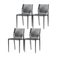 Modern Style Chair Dining Armless Chairs with Metal Legs for Kitchen Dark Gray 4 Piece Set Clearhalo ' kitchen&dining_furn' 'Dining Chairs' 'Dining Tables & Seating' 'dining_chair' 'furn' 'furn_dining_chair' 'Furniture' 'furniture_dining_chair' 'Kitchen & Dining Furniture' 'kitchen' 4641171