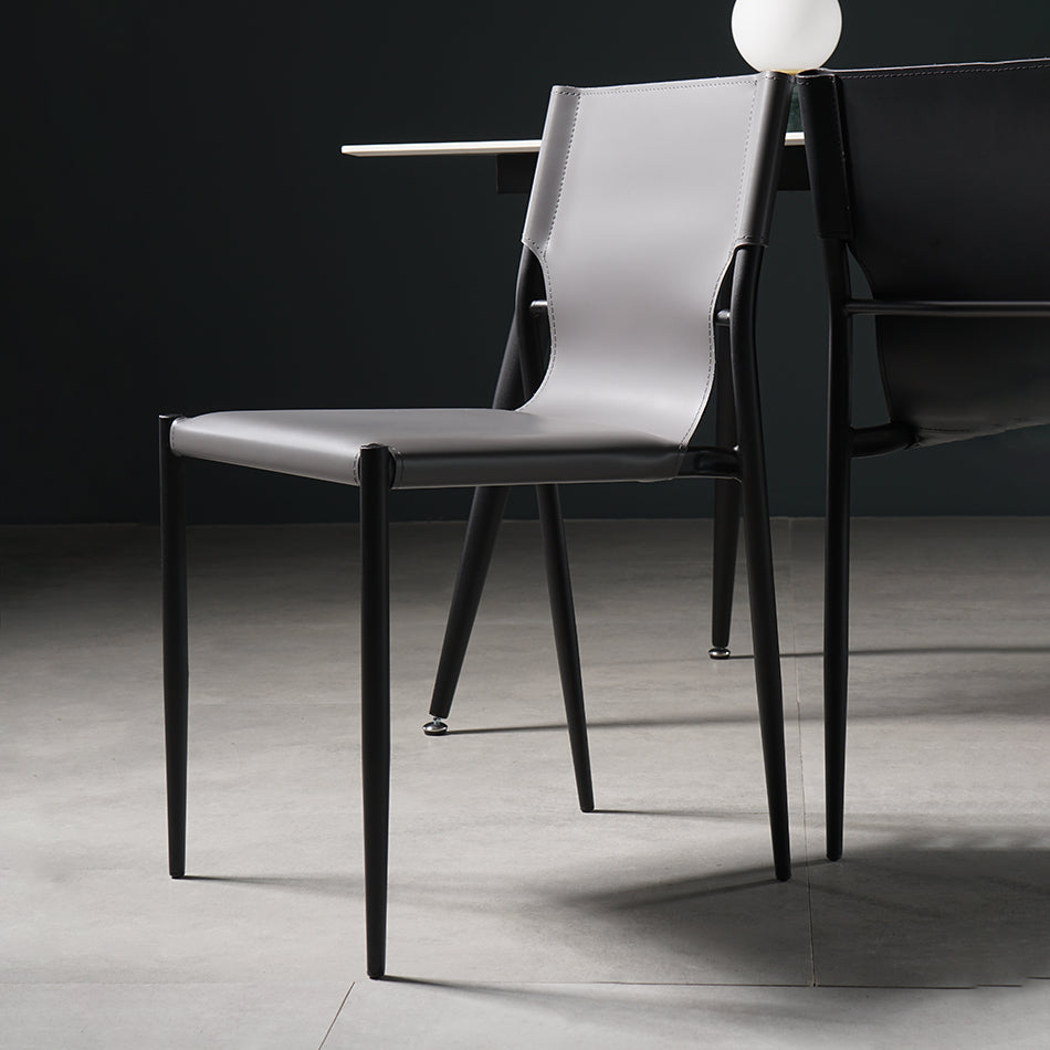 Modern Style Chair Dining Armless Chairs with Metal Legs for Kitchen Clearhalo ' kitchen&dining_furn' 'Dining Chairs' 'Dining Tables & Seating' 'dining_chair' 'furn' 'furn_dining_chair' 'Furniture' 'furniture_dining_chair' 'Kitchen & Dining Furniture' 'kitchen' 4641173