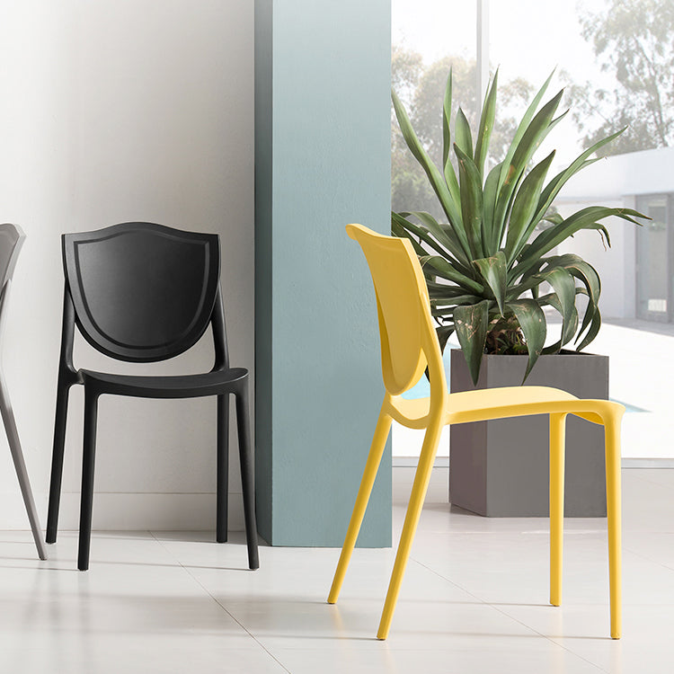 Modern Style Chair Dining Armless Chairs with Plastic Legs for Kitchen Clearhalo ' kitchen&dining_furn' 'Dining Chairs' 'Dining Tables & Seating' 'dining_chair' 'furn' 'furn_dining_chair' 'Furniture' 'furniture_dining_chair' 'Kitchen & Dining Furniture' 'kitchen' 4641179