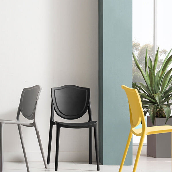 Modern Style Chair Dining Armless Chairs with Plastic Legs for Kitchen Clearhalo ' kitchen&dining_furn' 'Dining Chairs' 'Dining Tables & Seating' 'dining_chair' 'furn' 'furn_dining_chair' 'Furniture' 'furniture_dining_chair' 'Kitchen & Dining Furniture' 'kitchen' 4641184