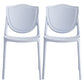 Modern Style Chair Dining Armless Chairs with Plastic Legs for Kitchen Gray Blue 2 Piece Set Clearhalo ' kitchen&dining_furn' 'Dining Chairs' 'Dining Tables & Seating' 'dining_chair' 'furn' 'furn_dining_chair' 'Furniture' 'furniture_dining_chair' 'Kitchen & Dining Furniture' 'kitchen' 4641185