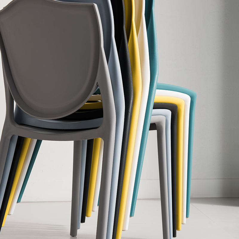 Modern Style Chair Dining Armless Chairs with Plastic Legs for Kitchen Clearhalo ' kitchen&dining_furn' 'Dining Chairs' 'Dining Tables & Seating' 'dining_chair' 'furn' 'furn_dining_chair' 'Furniture' 'furniture_dining_chair' 'Kitchen & Dining Furniture' 'kitchen' 4641188