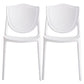 Modern Style Chair Dining Armless Chairs with Plastic Legs for Kitchen White 2 Piece Set Clearhalo ' kitchen&dining_furn' 'Dining Chairs' 'Dining Tables & Seating' 'dining_chair' 'furn' 'furn_dining_chair' 'Furniture' 'furniture_dining_chair' 'Kitchen & Dining Furniture' 'kitchen' 4641195