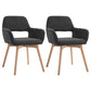 Wood Scandinavian Dining Kitchen Room Chair Open Back Arm Chair Black 2 Piece Set Clearhalo ' kitchen&dining_furn' 'Dining Chairs' 'Dining Tables & Seating' 'dining_chair' 'furn' 'furn_dining_chair' 'Furniture' 'furniture_dining_chair' 'Kitchen & Dining Furniture' 'kitchen' 4641201