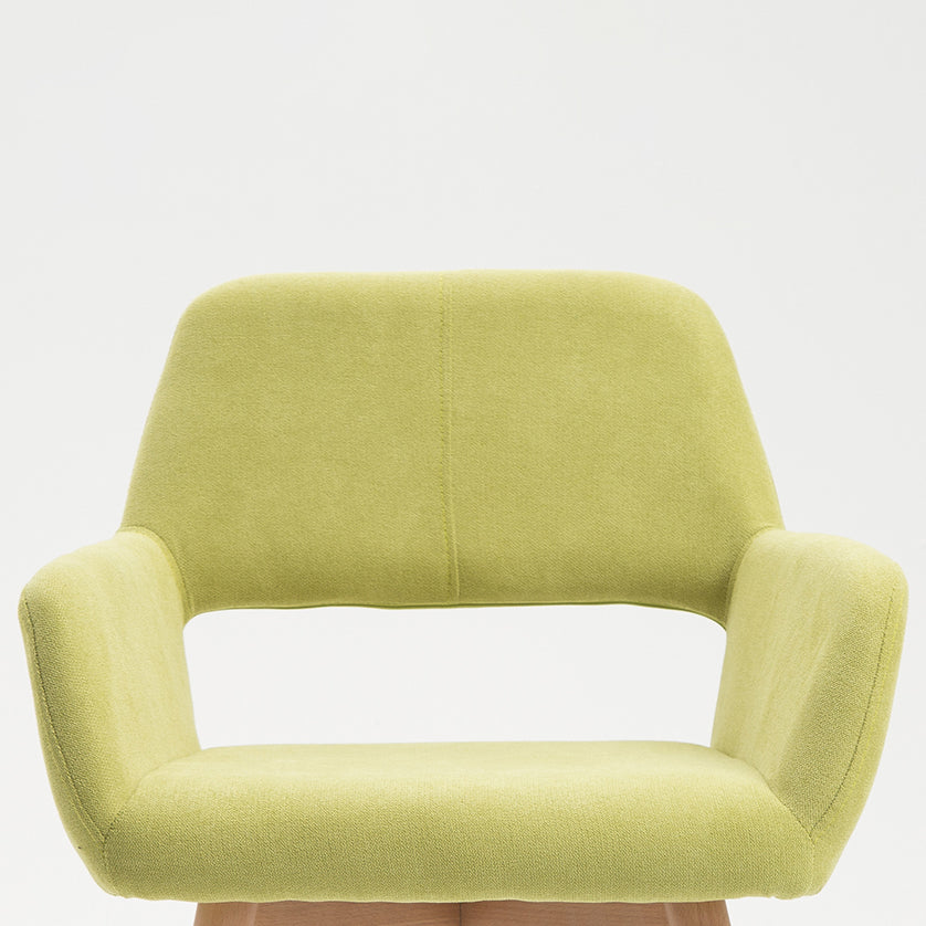 Wood Scandinavian Dining Kitchen Room Chair Open Back Arm Chair Clearhalo ' kitchen&dining_furn' 'Dining Chairs' 'Dining Tables & Seating' 'dining_chair' 'furn' 'furn_dining_chair' 'Furniture' 'furniture_dining_chair' 'Kitchen & Dining Furniture' 'kitchen' 4641208