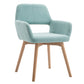 Wood Scandinavian Dining Kitchen Room Chair Open Back Arm Chair Light Green 1 Piece Clearhalo ' kitchen&dining_furn' 'Dining Chairs' 'Dining Tables & Seating' 'dining_chair' 'furn' 'furn_dining_chair' 'Furniture' 'furniture_dining_chair' 'Kitchen & Dining Furniture' 'kitchen' 4641219