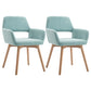 Wood Scandinavian Dining Kitchen Room Chair Open Back Arm Chair Light Green 2 Piece Set Clearhalo ' kitchen&dining_furn' 'Dining Chairs' 'Dining Tables & Seating' 'dining_chair' 'furn' 'furn_dining_chair' 'Furniture' 'furniture_dining_chair' 'Kitchen & Dining Furniture' 'kitchen' 4641220