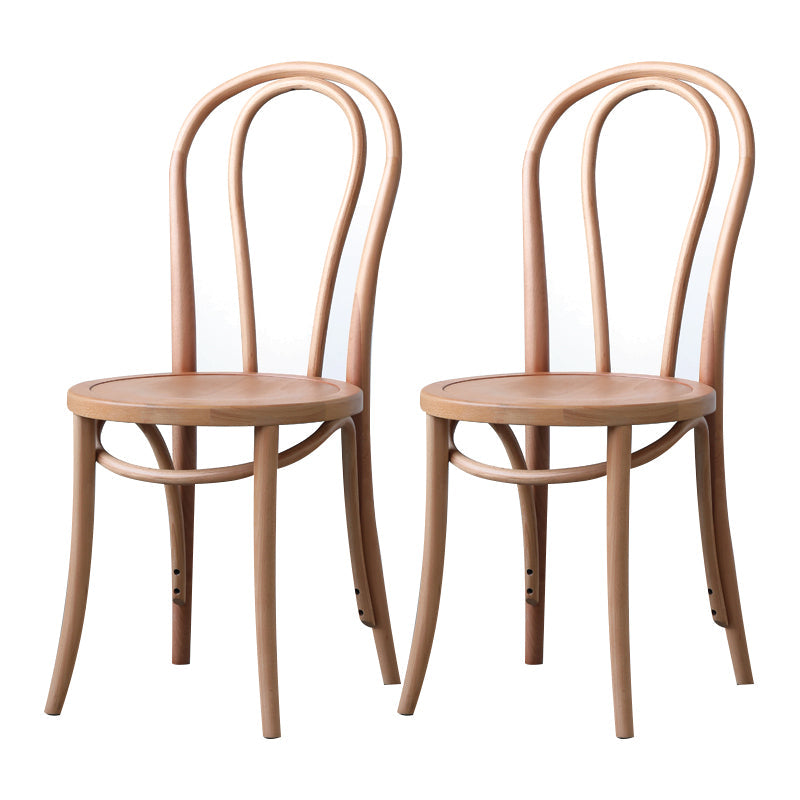 Scandinavian Style Windsor Back Side Chair for Home Wood Dining Chairs Natural 2 Piece Set Clearhalo ' kitchen&dining_furn' 'Dining Chairs' 'Dining Tables & Seating' 'dining_chair' 'furn' 'furn_dining_chair' 'Furniture' 'furniture_dining_chair' 'Kitchen & Dining Furniture' 'kitchen' 4641282