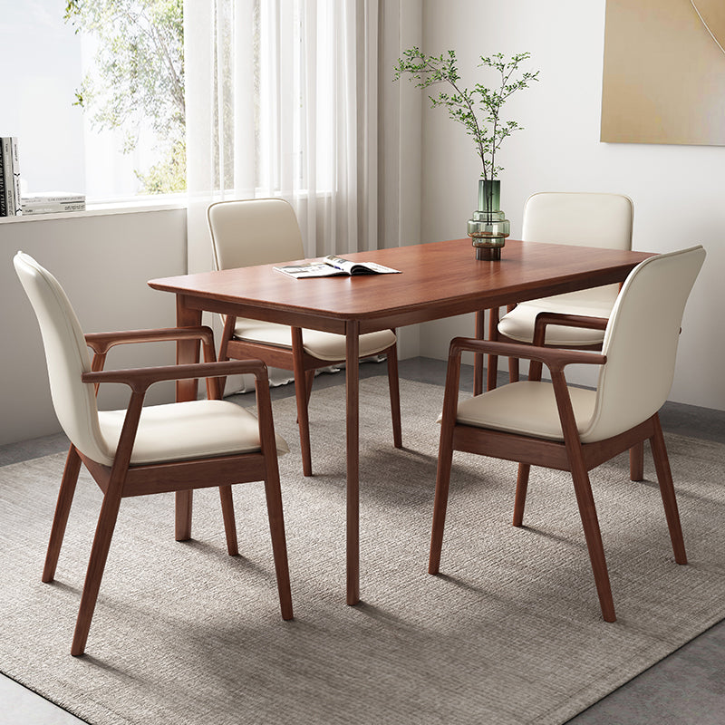 Modern Style Chair Dining Arm Chairs with Wooden Legs for Kitchen Clearhalo ' kitchen&dining_furn' 'Dining Chairs' 'Dining Tables & Seating' 'dining_chair' 'furn' 'furn_dining_chair' 'Furniture' 'furniture_dining_chair' 'Kitchen & Dining Furniture' 'kitchen' 4641287