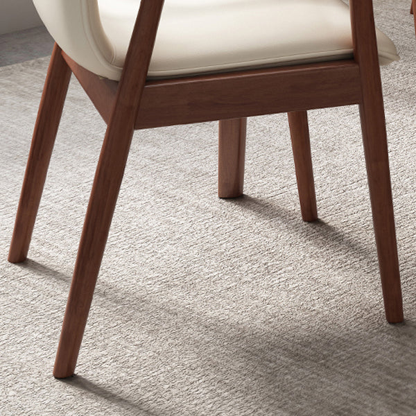 Modern Style Chair Dining Arm Chairs with Wooden Legs for Kitchen Clearhalo ' kitchen&dining_furn' 'Dining Chairs' 'Dining Tables & Seating' 'dining_chair' 'furn' 'furn_dining_chair' 'Furniture' 'furniture_dining_chair' 'Kitchen & Dining Furniture' 'kitchen' 4641299