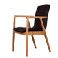 Modern Style Chair Dining Arm Chairs with Wooden Legs for Kitchen Dark Coffee 1 Piece Natural Wood Clearhalo ' kitchen&dining_furn' 'Dining Chairs' 'Dining Tables & Seating' 'dining_chair' 'furn' 'furn_dining_chair' 'Furniture' 'furniture_dining_chair' 'Kitchen & Dining Furniture' 'kitchen' 4641306