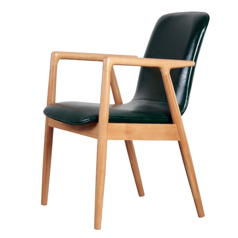 Modern Style Chair Dining Arm Chairs with Wooden Legs for Kitchen Blackish Green 1 Piece Natural Wood Clearhalo ' kitchen&dining_furn' 'Dining Chairs' 'Dining Tables & Seating' 'dining_chair' 'furn' 'furn_dining_chair' 'Furniture' 'furniture_dining_chair' 'Kitchen & Dining Furniture' 'kitchen' 4641309