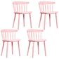 Modern Style Windsor Back Chair Dining Arm Chairs with Plastic Legs for Kitchen Pink 4 Piece Set Clearhalo ' kitchen&dining_furn' 'Dining Chairs' 'Dining Tables & Seating' 'dining_chair' 'furn' 'furn_dining_chair' 'Furniture' 'furniture_dining_chair' 'Kitchen & Dining Furniture' 'kitchen' 4641326