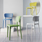 Plastic Scandinavian Dining Side Chair Kitchen Open Back Chair Clearhalo ' kitchen&dining_furn' 'Dining Chairs' 'Dining Tables & Seating' 'dining_chair' 'furn' 'furn_dining_chair' 'Furniture' 'furniture_dining_chair' 'Kitchen & Dining Furniture' 'kitchen' 4641355