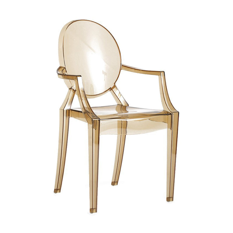 Scandinavian Style Open Back Dining Side Chair Arm Plastic Side Chairs Clearhalo ' kitchen&dining_furn' 'Dining Chairs' 'Dining Tables & Seating' 'dining_chair' 'furn' 'furn_dining_chair' 'Furniture' 'furniture_dining_chair' 'Kitchen & Dining Furniture' 'kitchen' 4641366