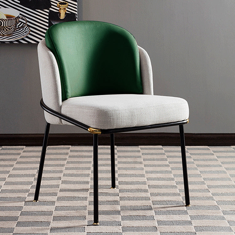 Modern Style Chairs Dining Armless Chairs with Metal Legs for Kitchen Clearhalo ' kitchen&dining_furn' 'Dining Chairs' 'Dining Tables & Seating' 'dining_chair' 'furn' 'furn_dining_chair' 'Furniture' 'furniture_dining_chair' 'Kitchen & Dining Furniture' 'kitchen' 4641381