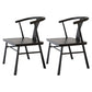 Traditional Style Chair Dining Armless Chairs with Wooden Legs for Kitchen Black 2 Piece Set Clearhalo ' kitchen&dining_furn' 'Dining Chairs' 'Dining Tables & Seating' 'dining_chair' 'furn' 'furn_dining_chair' 'Furniture' 'furniture_dining_chair' 'Kitchen & Dining Furniture' 'kitchen' 4641411