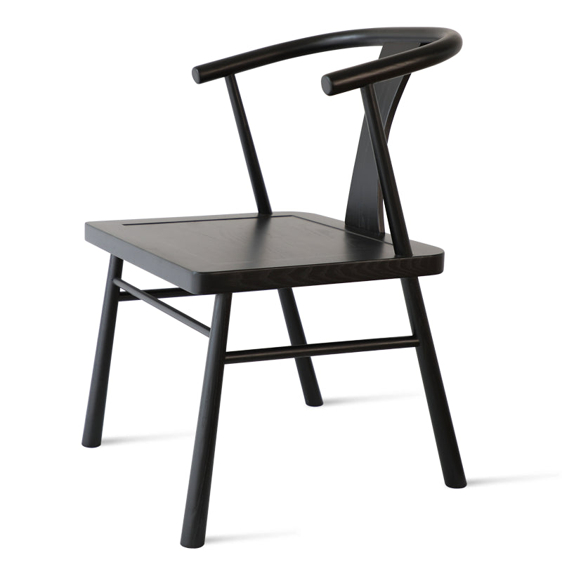 Traditional Style Chair Dining Armless Chairs with Wooden Legs for Kitchen Black 1 Piece Clearhalo ' kitchen&dining_furn' 'Dining Chairs' 'Dining Tables & Seating' 'dining_chair' 'furn' 'furn_dining_chair' 'Furniture' 'furniture_dining_chair' 'Kitchen & Dining Furniture' 'kitchen' 4641419