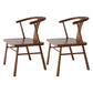 Traditional Style Chair Dining Armless Chairs with Wooden Legs for Kitchen Walnut 2 Piece Set Clearhalo ' kitchen&dining_furn' 'Dining Chairs' 'Dining Tables & Seating' 'dining_chair' 'furn' 'furn_dining_chair' 'Furniture' 'furniture_dining_chair' 'Kitchen & Dining Furniture' 'kitchen' 4641423