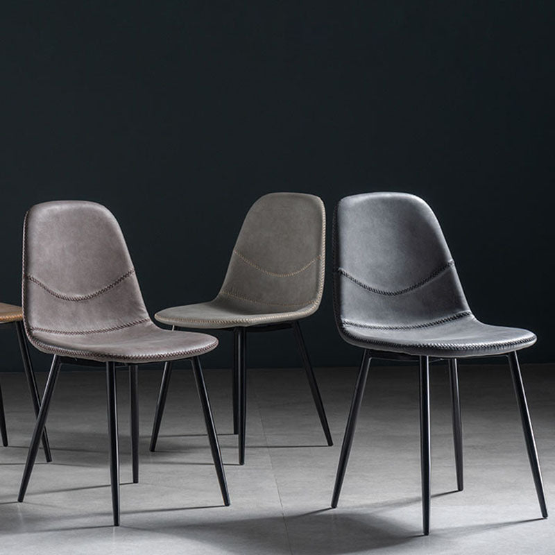 Modern Style Chair Dining Armless Chair with Metal Legs for Kitchen Clearhalo ' kitchen&dining_furn' 'Dining Chairs' 'Dining Tables & Seating' 'dining_chair' 'furn' 'furn_dining_chair' 'Furniture' 'furniture_dining_chair' 'Kitchen & Dining Furniture' 'kitchen' 4641436