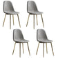Modern Style Chair Dining Armless Chair with Metal Legs for Kitchen Light Gray 4 Piece Set Brass Gold Clearhalo ' kitchen&dining_furn' 'Dining Chairs' 'Dining Tables & Seating' 'dining_chair' 'furn' 'furn_dining_chair' 'Furniture' 'furniture_dining_chair' 'Kitchen & Dining Furniture' 'kitchen' 4641466