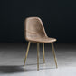 Modern Style Chair Dining Armless Chair with Metal Legs for Kitchen Khaki 1 Piece Brass Gold Clearhalo ' kitchen&dining_furn' 'Dining Chairs' 'Dining Tables & Seating' 'dining_chair' 'furn' 'furn_dining_chair' 'Furniture' 'furniture_dining_chair' 'Kitchen & Dining Furniture' 'kitchen' 4641473
